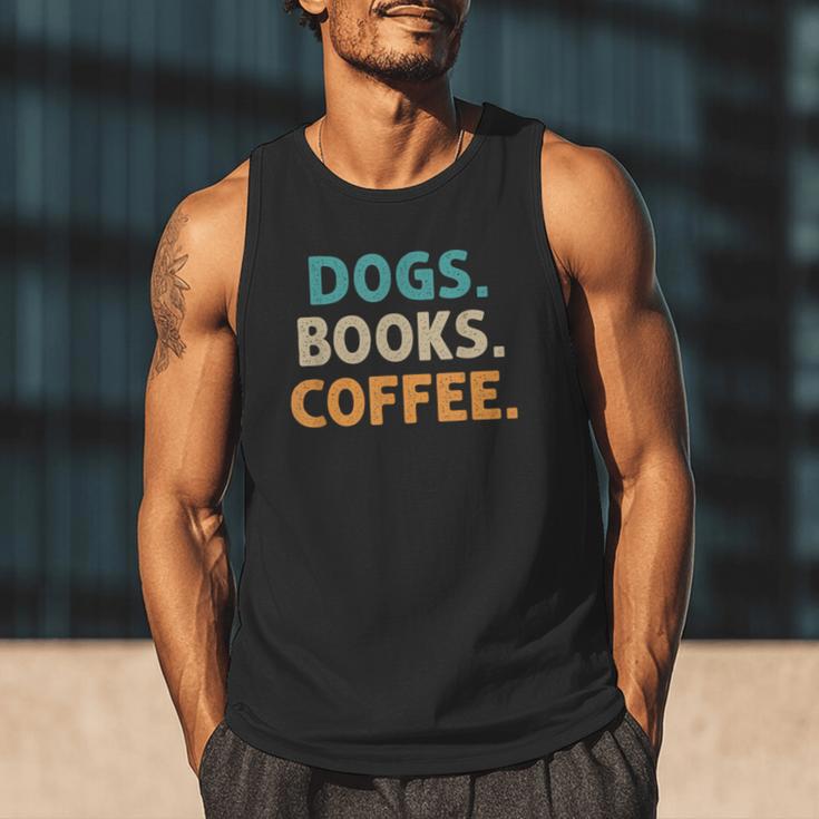 Dogs Books Coffee Book Lover Dogs Coffee Men Tank Top Dogs Books Coffee Book Lover Dogs Coffee Men Tank Top