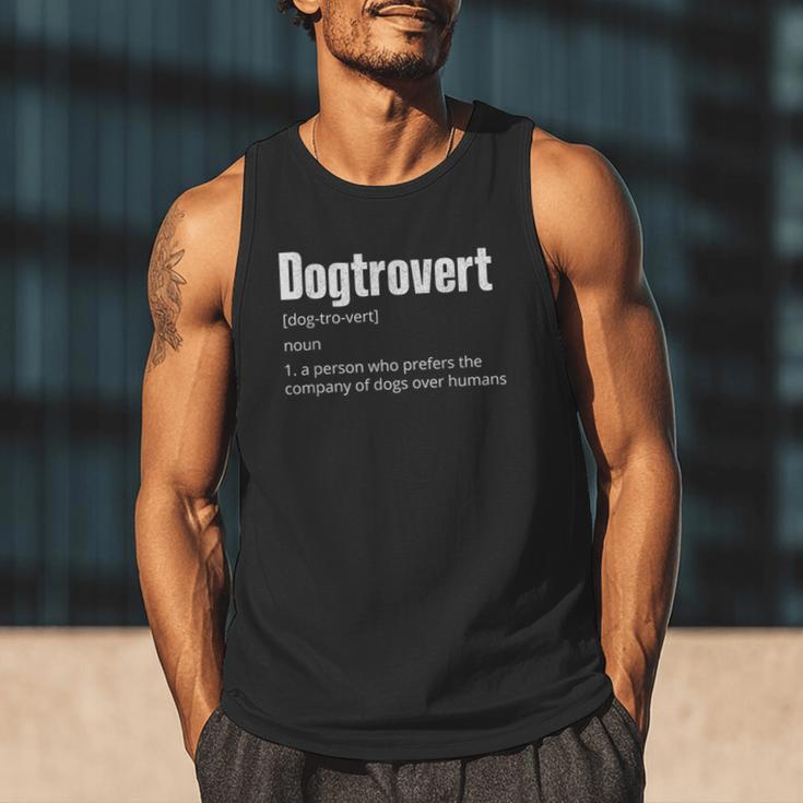 Dogtrovert Dog Lover Dog Owner Dog Dad Men Tank Top
