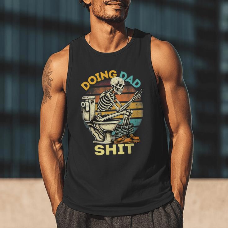 Doing Dad Shit Dad Joke Skeleton Dad Dad Father's Day Men Tank Top