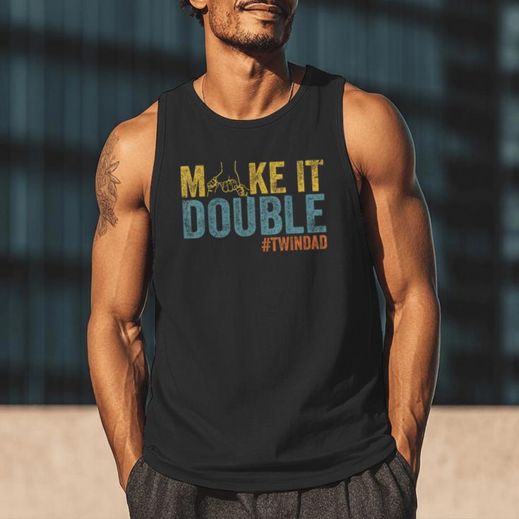 Make It A Double Twin Dad New Dad Expecting Twins Men Tank Top Make It A Double Twin Dad New Dad Expecting Twins Men Tank Top