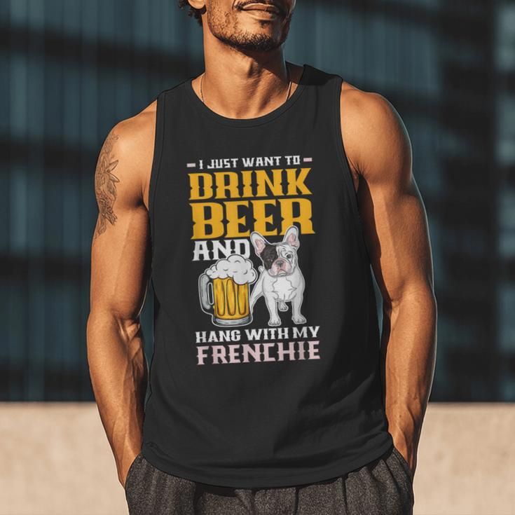 Drink Beer & Hang With My Frenchie French Bulldog Dad For Men Women Men Tank Top