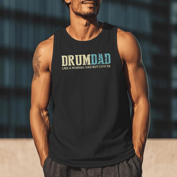 Drum Dad Like A Normal Dad But Cooler Shirt Music Dad Men Tank Top