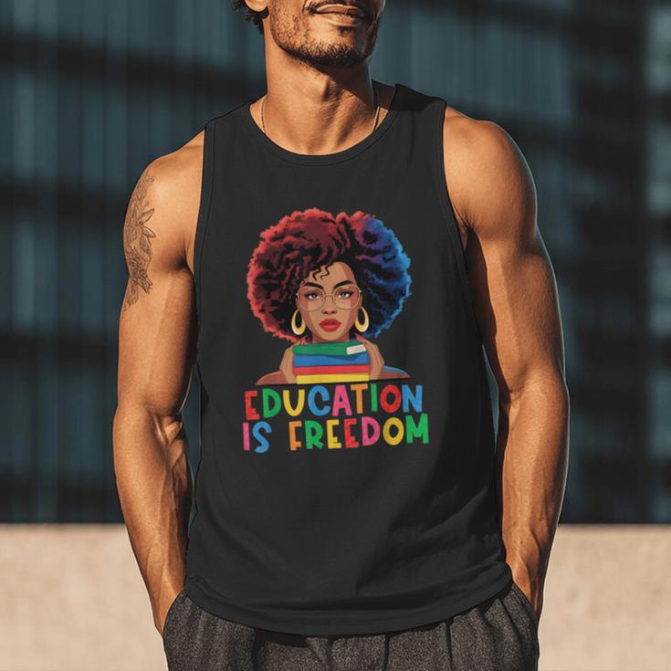 Education Is Freedom History Girl Women Book Lover Men Tank Top Education Is Freedom History Girl Women Book Lover Men Tank Top