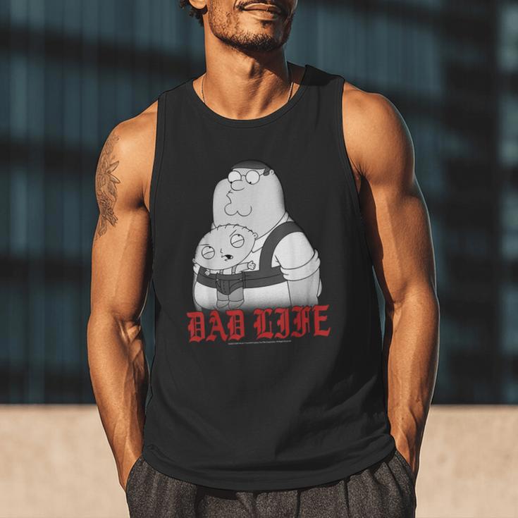 Family Guy Peter Stewie Dad Life Distressed Big Chest Logo Men Tank Top