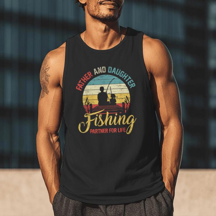 Father Daughter Fishing Partner For Life Retro Matching Dad Men Tank Top