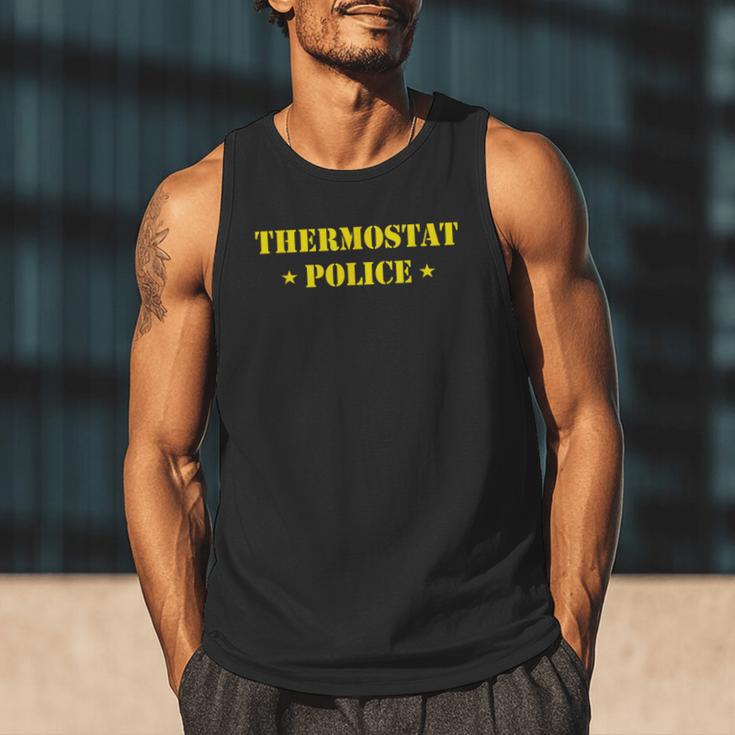Father For Men Thermostat Police Dad Men Tank Top