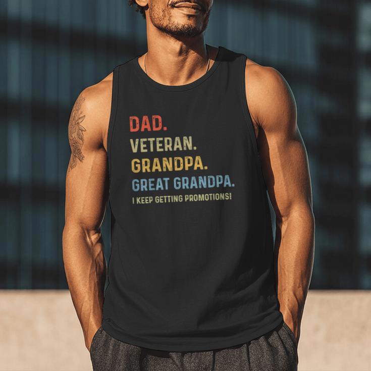Fathers Day Dad Veteran Grandpa Great Grandpa Men Tank Top Fathers Day Dad Veteran Grandpa Great Grandpa Men Tank Top