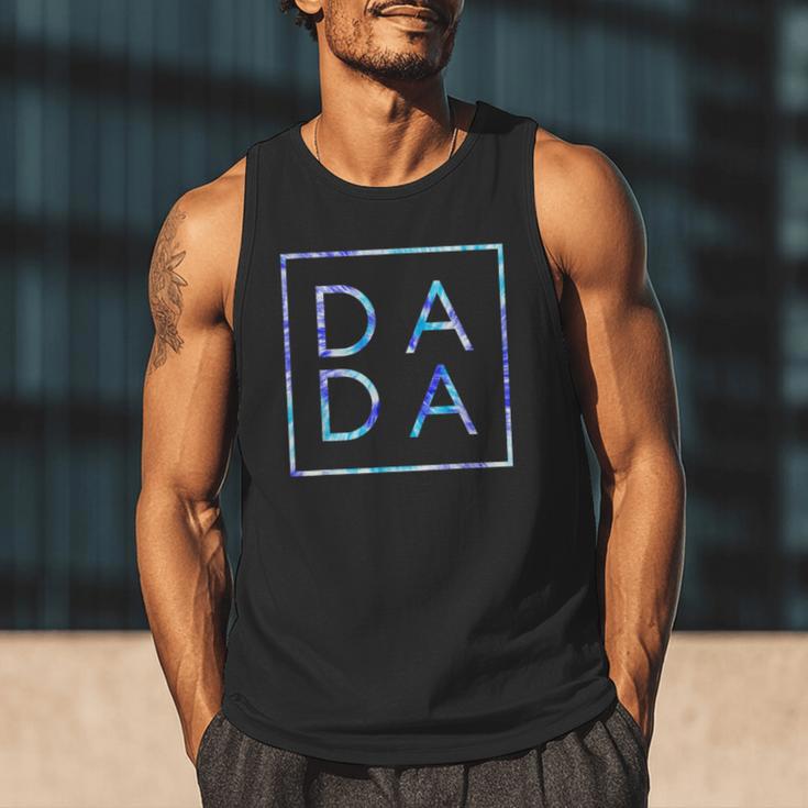 Father's Day For New Dad Dada Him Papa Tie Dye Dada Small Men Tank Top