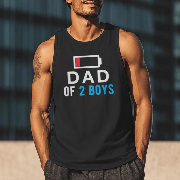 Father's Day Tee Dad Of 2 Boys Man Idea Men Tank Top