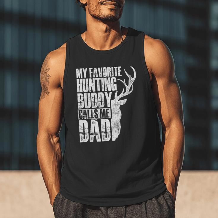 My Favorite Hunting Buddy Calls Me Dad Deer Animal Hunter Men Tank Top
