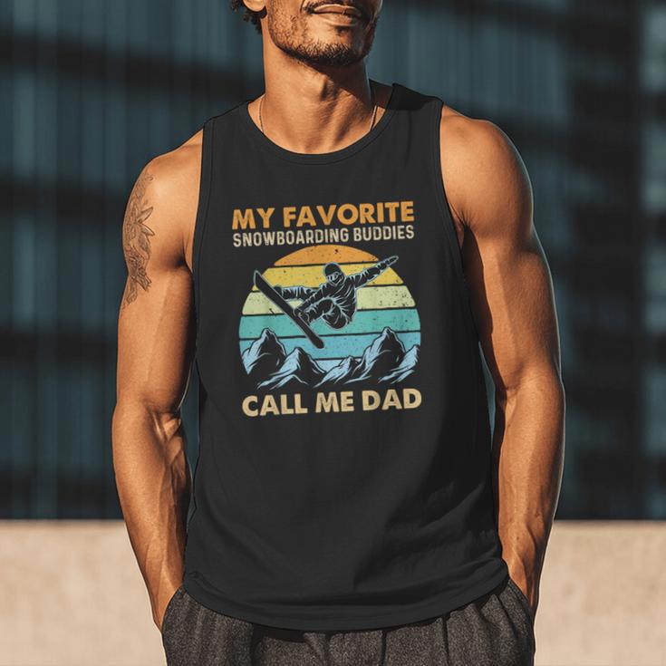 My Favorite Snowboarding Buddies Call Me Dad Snowboarder Men Tank Top