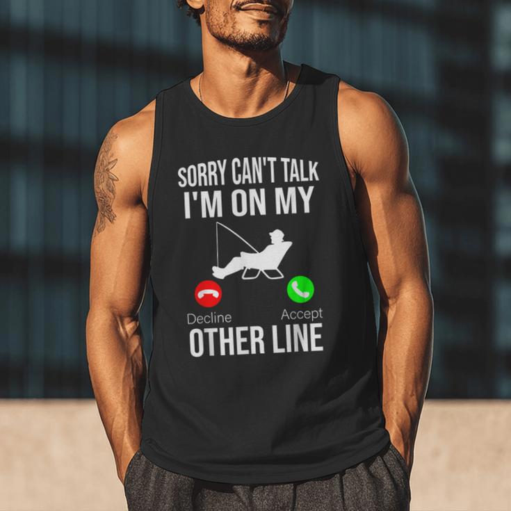 Fishing Dad Men Reel Cool Fish Bass Fishing Men Tank Top