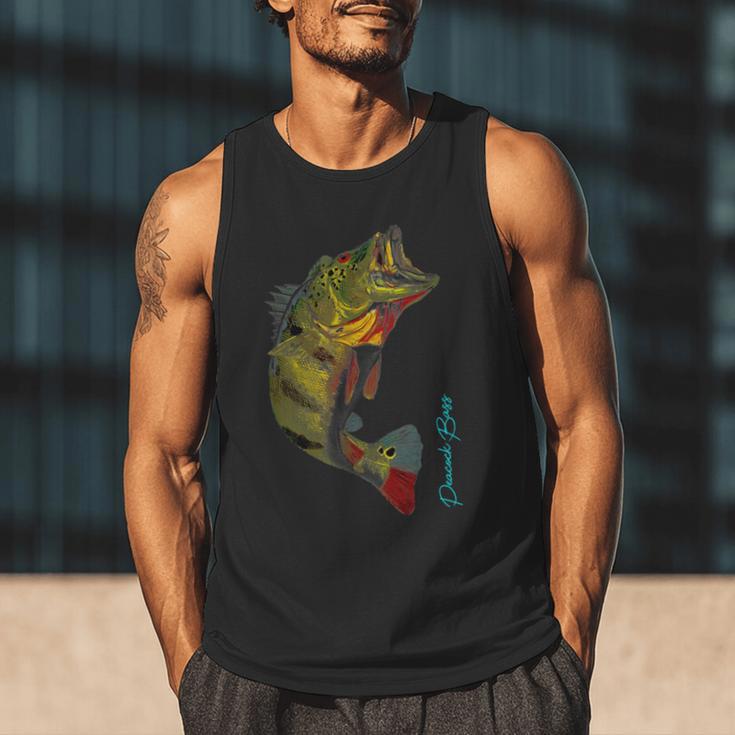 Fishing Shirts PEACOCK BASS Fishing Art Shirt For Dad Men Tank Top