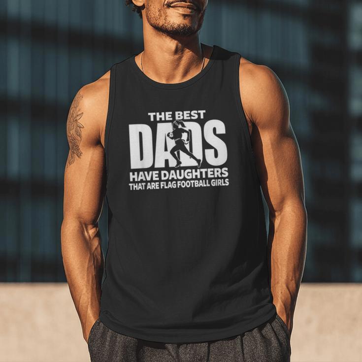 Flag Football Girl Dad Proud Father Of Girl Playing Sports Men Tank Top