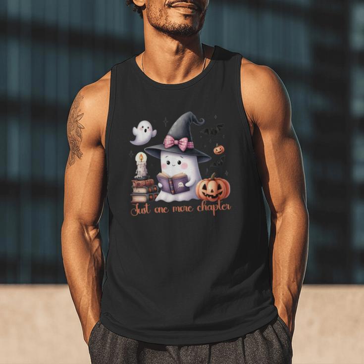 Ghost Reading Book Coquette Bow Halloween Girl Toddler Kid Men Tank Top Ghost Reading Book Coquette Bow Halloween Girl Toddler Kid Men Tank Top