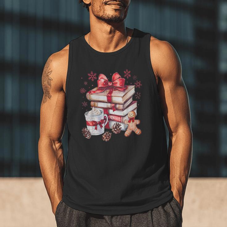 Girly Coquette Gingerbread Books And Hot Cocoa Cozy Season Men Tank Top Girly Coquette Gingerbread Books And Hot Cocoa Cozy Season Men Tank Top