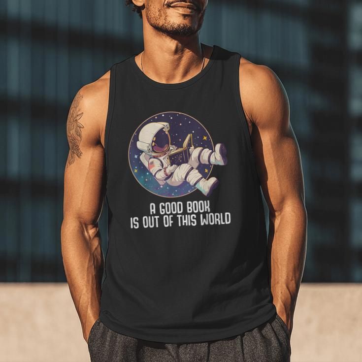 Good Book Is Out Of This World Astronaut Space Men Tank Top Good Book Is Out Of This World Astronaut Space Men Tank Top