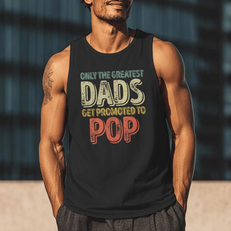 Only The Greatest Dads Get Promoted To Pop Men Tank Top Only The Greatest Dads Get Promoted To Pop Men Tank Top