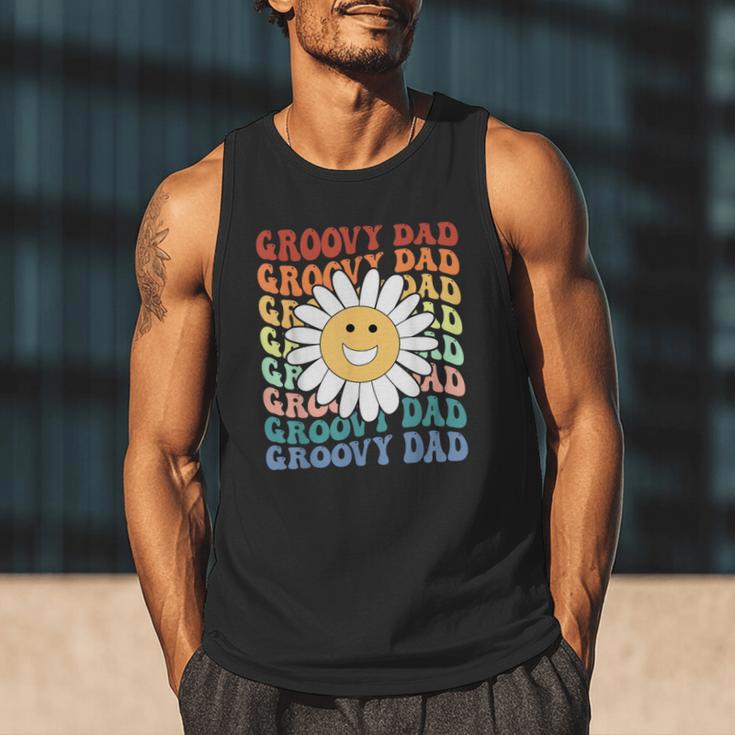 Groovy Dad Matching Outfit Fathers Day Family Retro Vintage Men Tank Top