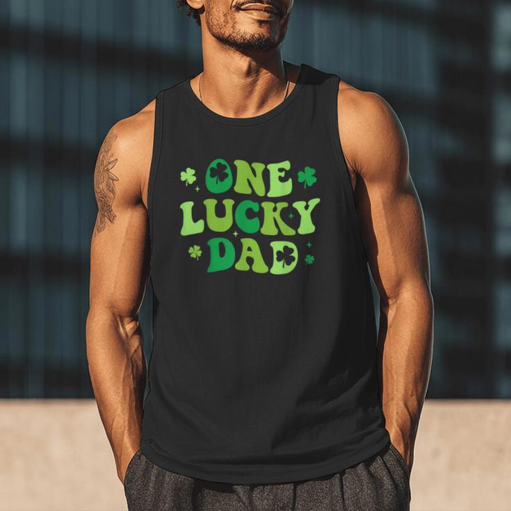 Groovy St Patrick's Day Apparel One Lucky Dad Shirt Small Modern Groovy St Patrick's Day Shirt Men Tank Top