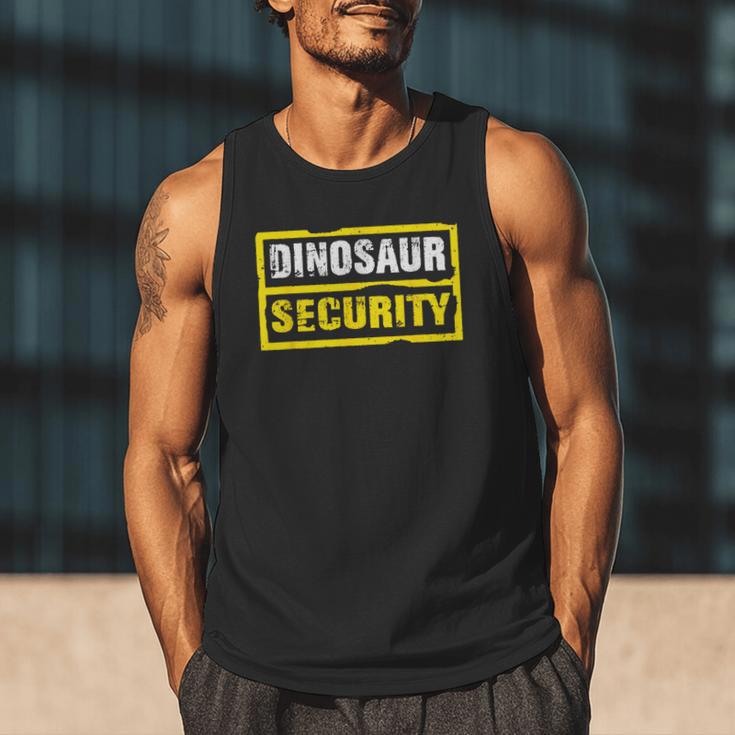 Halloween Adult Costume Dinosaur Security Dad Mom Men Tank Top