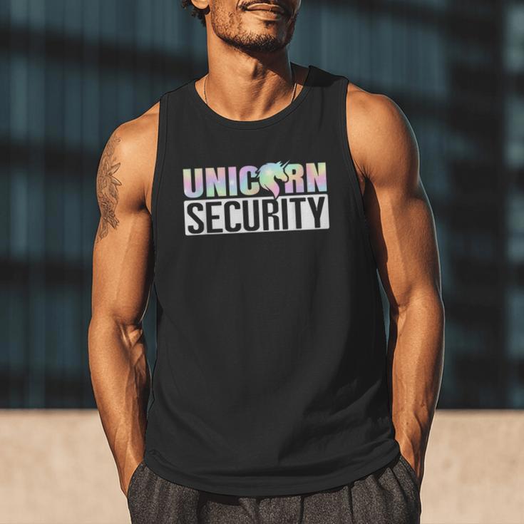 Halloween Mom Dad Daughter Adult Costume Unicorn Security Men Tank Top