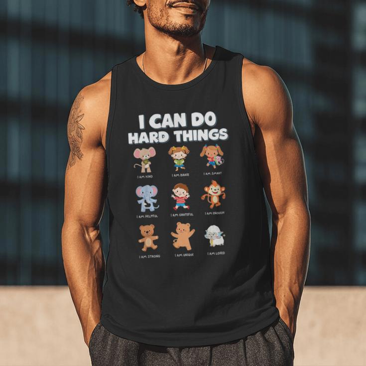 I Can Do Hard Things Children's Book Characters Men Tank Top