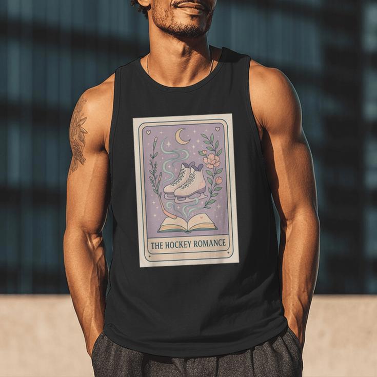 Hockey Romance Tarot Card Books Reader Cozy Reading Men Tank Top