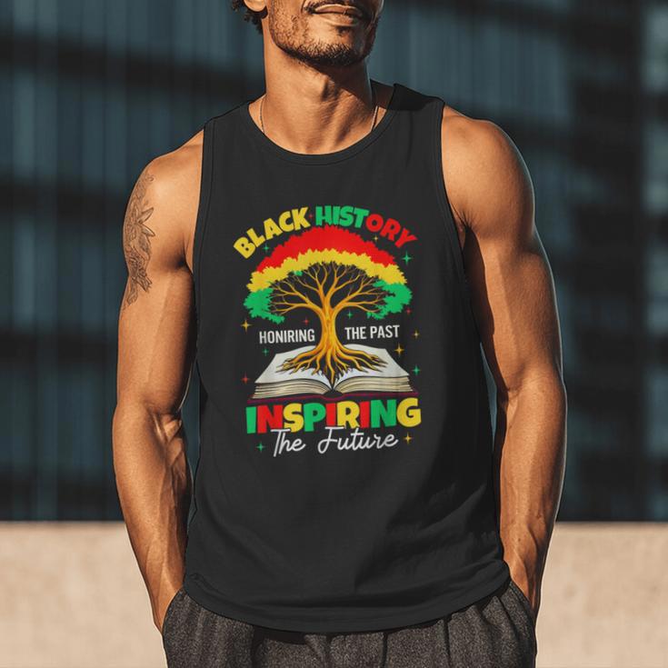 Honoring Past Inspiring Future History Month Book Tree Men Tank Top Honoring Past Inspiring Future History Month Book Tree Men Tank Top