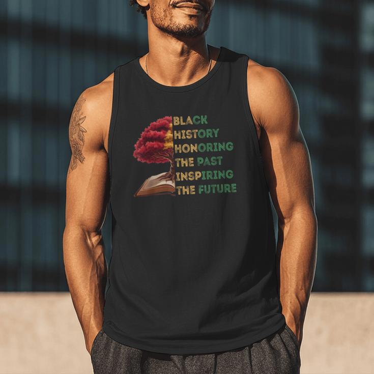 Honoring Past Inspiring Future History Month Tree Book Men Tank Top Honoring Past Inspiring Future History Month Tree Book Men Tank Top
