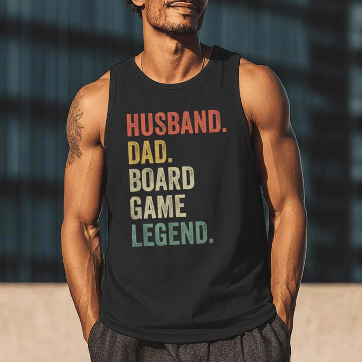 Husband Dad Board Game Night Legend Father Vintage Men Tank Top