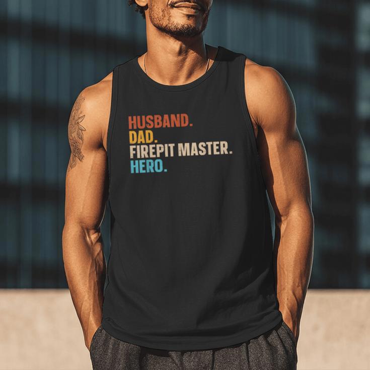 Husband Dad Firepit Master Hero Men Tank Top