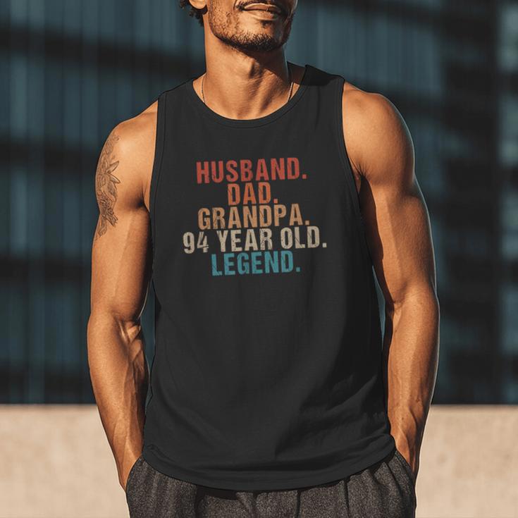 Husband Dad Grandpa 94 Year Old Legend 94th Bday Men Men Tank Top
