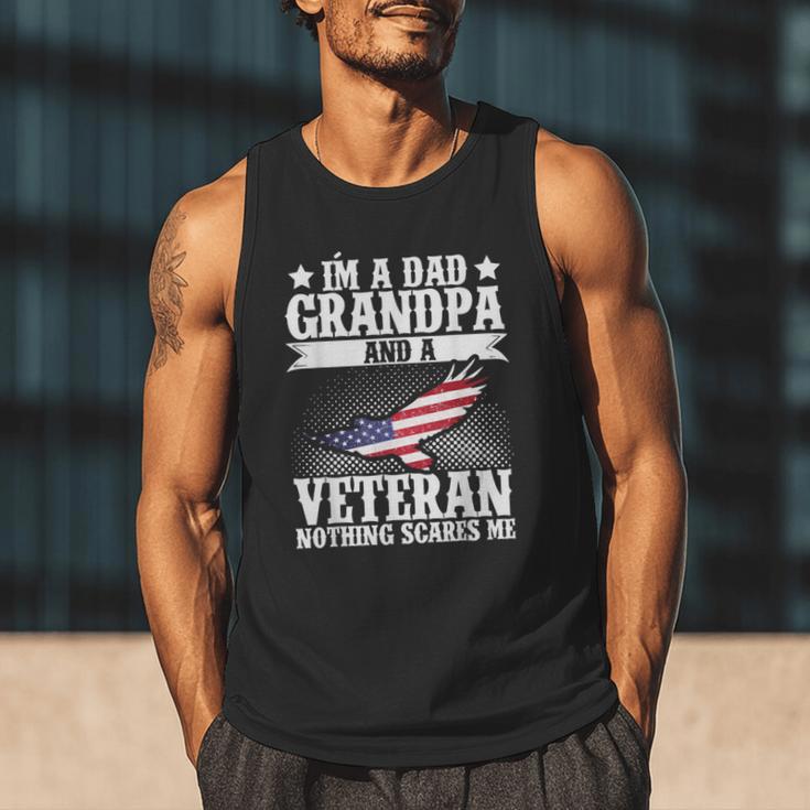 I'm A Dad Grandpa And A Veteran US Flag Veterans Day Men Tank Top I'm A Dad Grandpa And A Veteran US Flag Veterans Day Men Tank Top