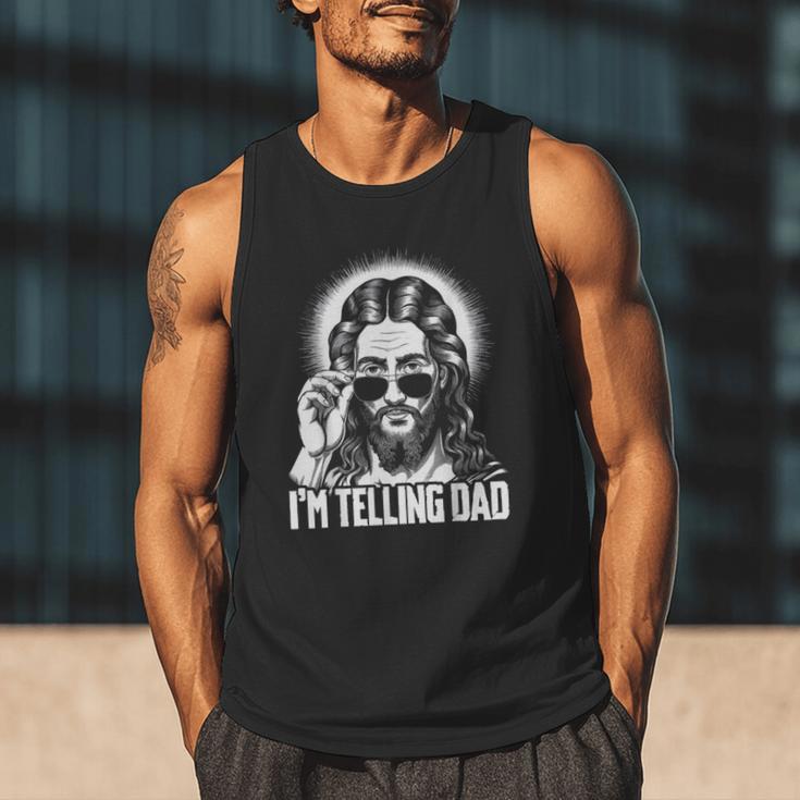 I'm Telling Dad Jesus Men Tank Top