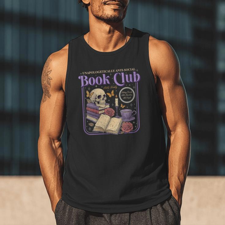 Introverted Romance Unapologetically Anti-Social Book Club Men Tank Top Introverted Romance Unapologetically Anti-Social Book Club Men Tank Top