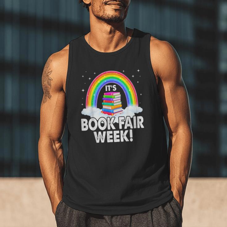 It's Book Fair Week Librarian Library Literacy Reading Men Tank Top