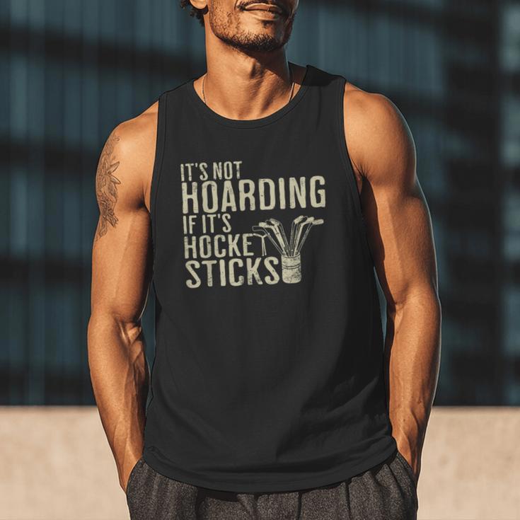 It's Not Hoarding If It's Hockey Sticks Tee Ice Hockey Dad Men Tank Top