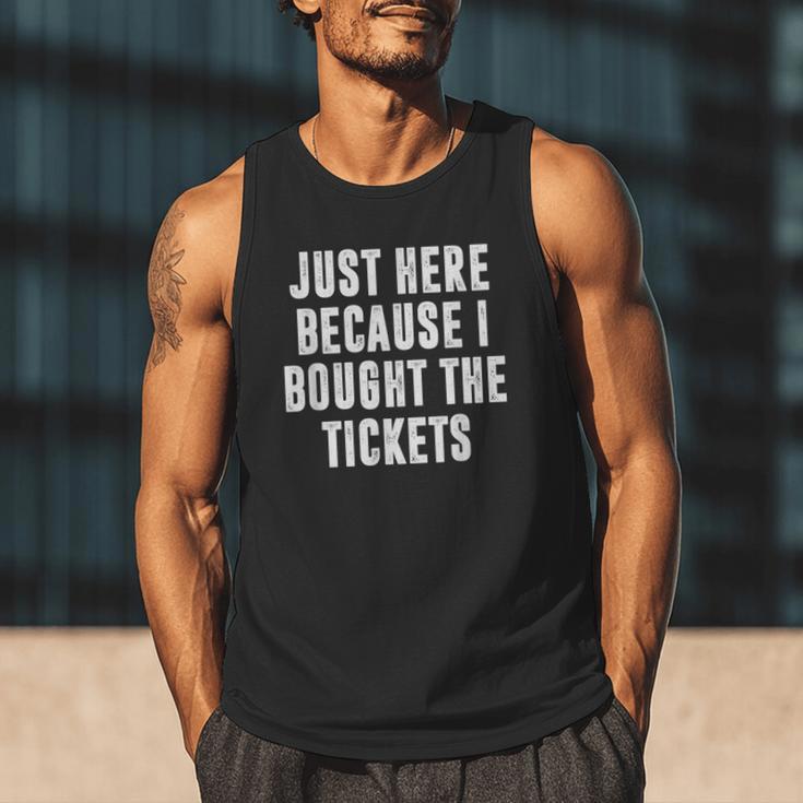 Just Here Because I Bought The Tickets K-Pop Dad Joke Men Tank Top