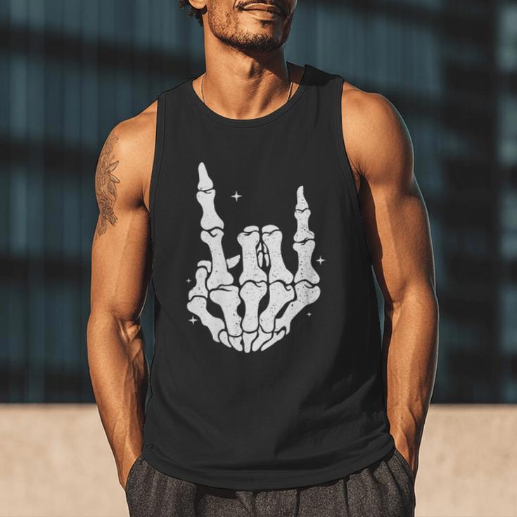 Just A Dad Who Always Came Back 2 Sided Skeleton Men Tank Top