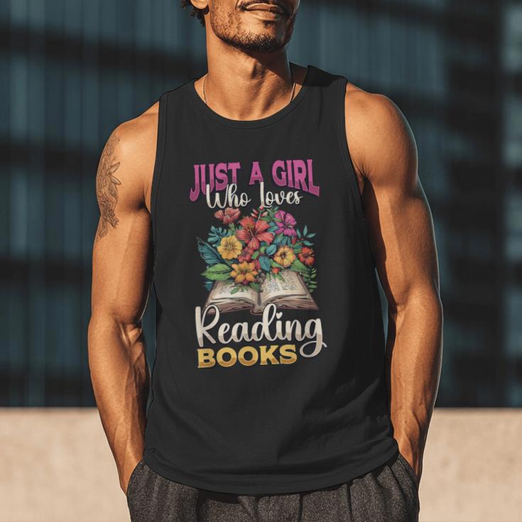 Just A Girl Who Loves Reading Books Men Tank Top Just A Girl Who Loves Reading Books Men Tank Top