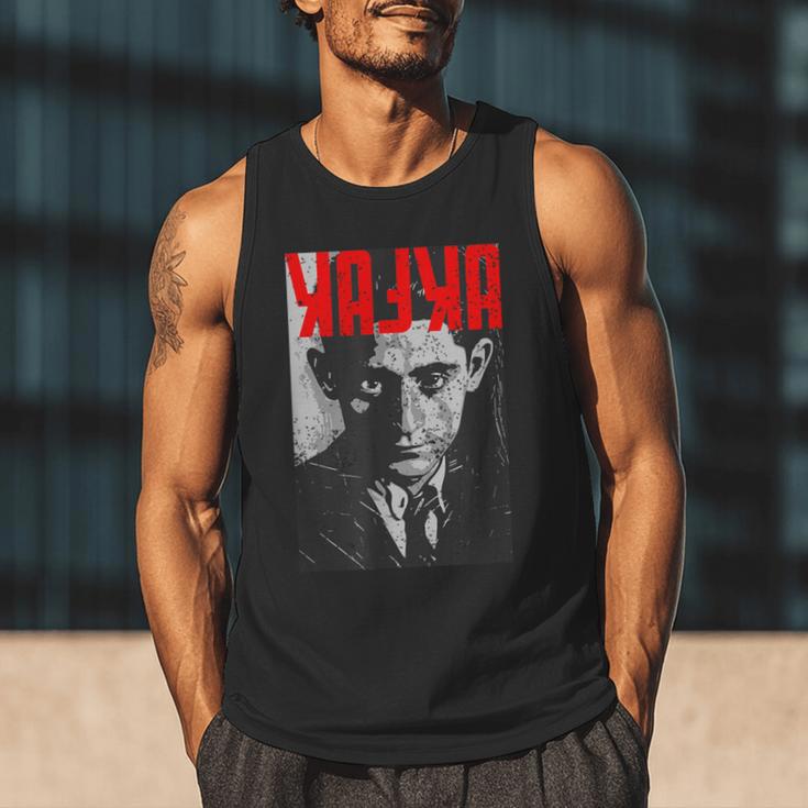 Kafka Franz Portrait Books And Literature Men Tank Top Kafka Franz Portrait Books And Literature Men Tank Top