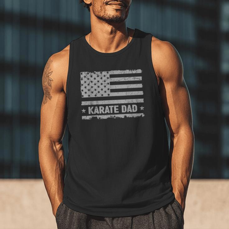 Karate Dad America US Flag Patriot Vintage Men Tank Top