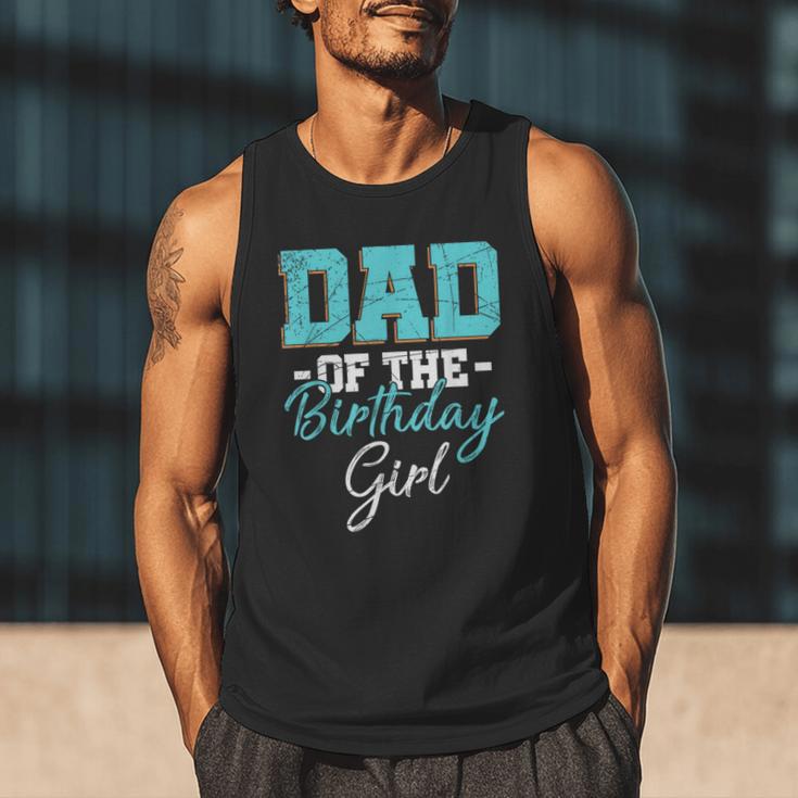 Kids Birthday Party Parent Birthday Girl Father Daddy Dad Men Tank Top