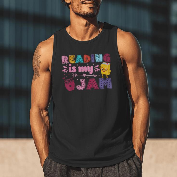 Kids Reading Book Lover Reading Is My Jam Men Tank Top Kids Reading Book Lover Reading Is My Jam Men Tank Top