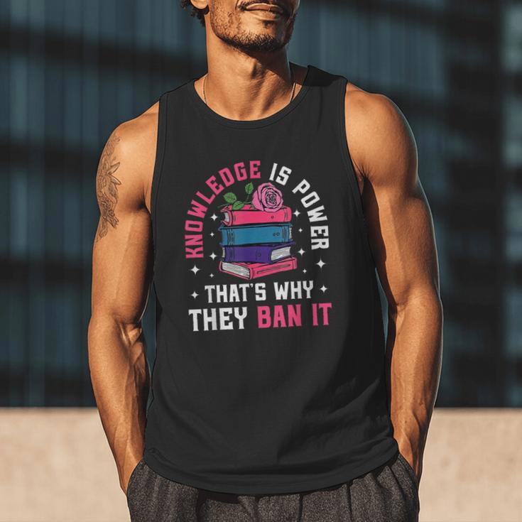 Knowledge Is Power Book Club Librarian Read Banned Books Men Tank Top Knowledge Is Power Book Club Librarian Read Banned Books Men Tank Top