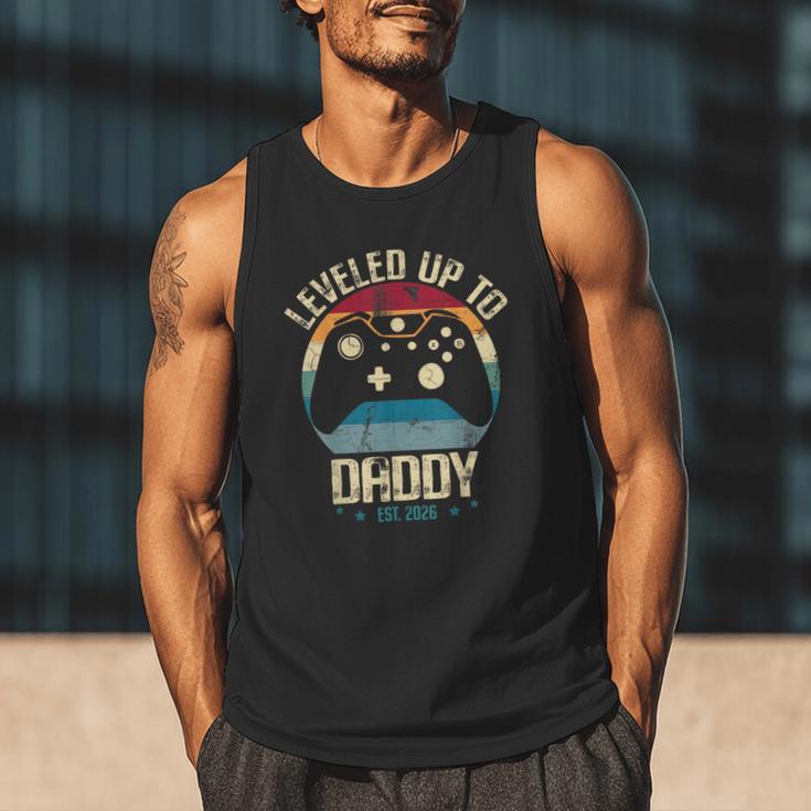 I Leveled Up To Daddy Est 2026 Dad Level Unlocked New Dad Men Tank Top