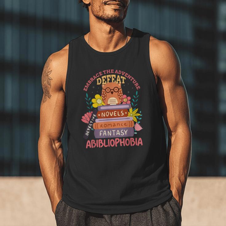Literature Abibliophobia Book Reader Men Tank Top