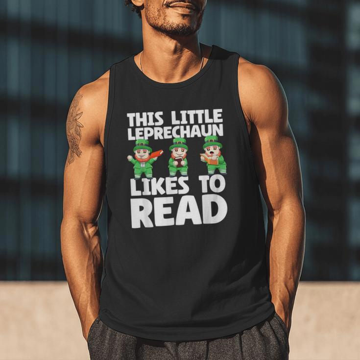 This Little Leprechaun Likes To Read St Patrick's Day Book Men Tank Top