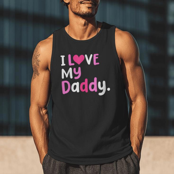 I Love My Daddy Best Dad Ever Father's Day Cool Kids Men Tank Top